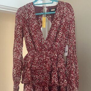 Alexia Admor Rust Ditzy Dress